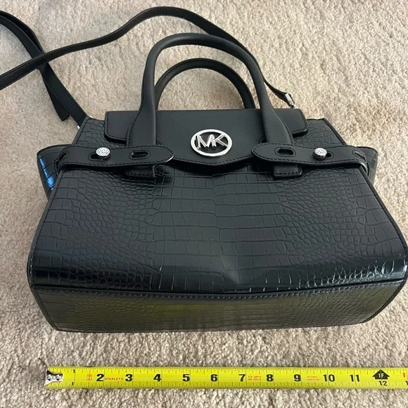 Michael Kors Black Embossed Leather Purse - Picture 5 of 8